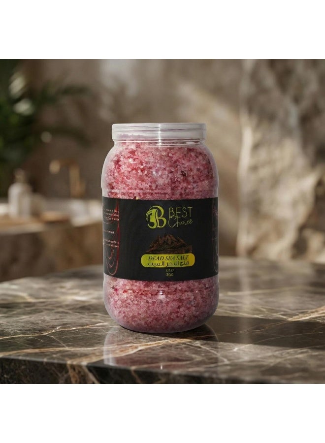 Best Choice Dead Sea Salt Premium Natural Bath Salt 5Kg Jar for Skin Body Hair Care and Relaxation - Oud - Image 1